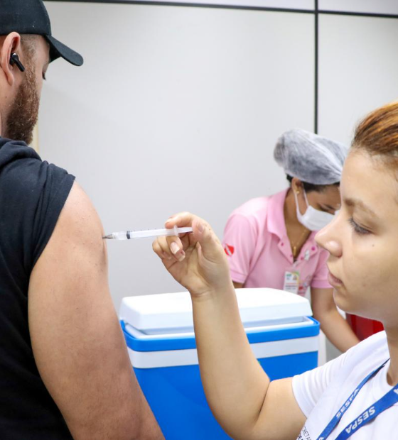Sespa instala Posto de Vacinação 24 Horas no Aeroporto Internacional de Belém