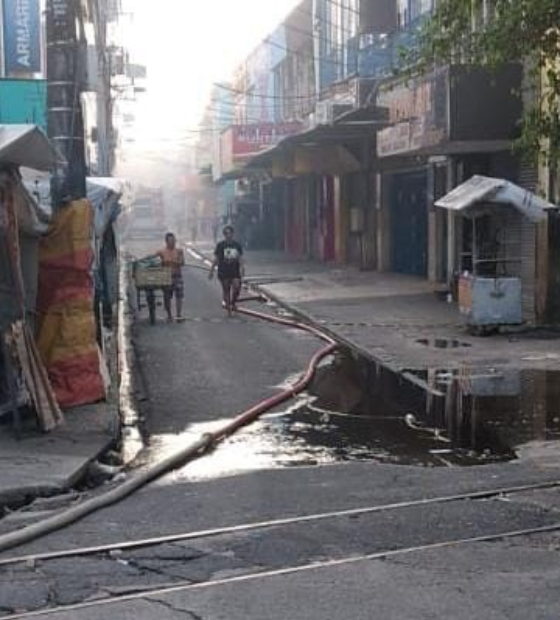 Incêndio atinge comércio de Belém