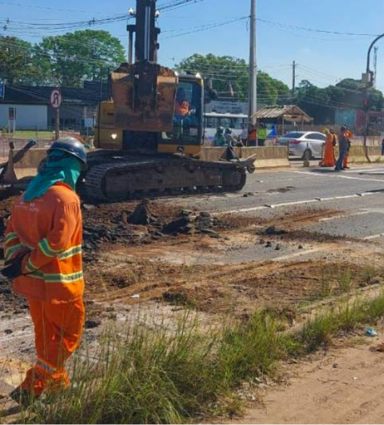  BR-316 sofre mudanças para obras de drenagem e pavimentação asfáltica