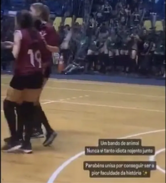 Vídeo mostra ato obsceno de alunos de Medicina em ginásio esportivo