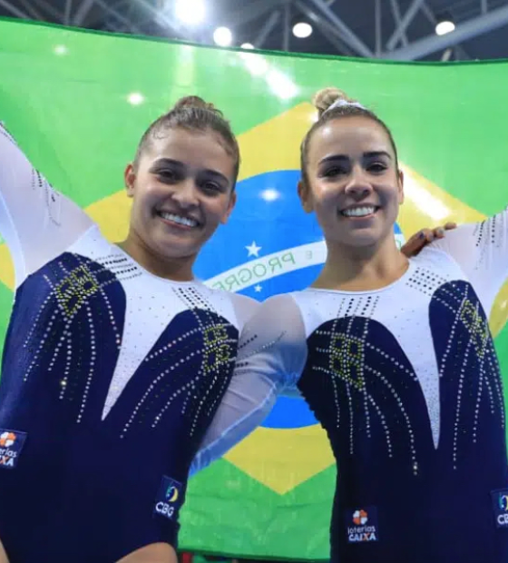 Alice e Camilla Gomes garantem vaga olímpica para o Brasil na ginástica de trampolim