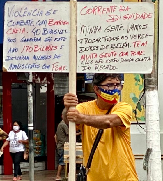 Anônimo dá grito de protesto e manda aviso aos vereadores de Belém: 