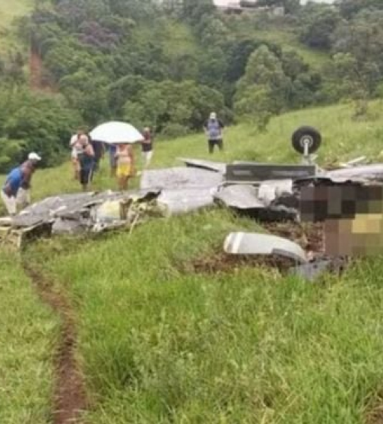 Avião cai e deixa 5 mortos no interior de Minas Gerais; criança está entre as vítimas 