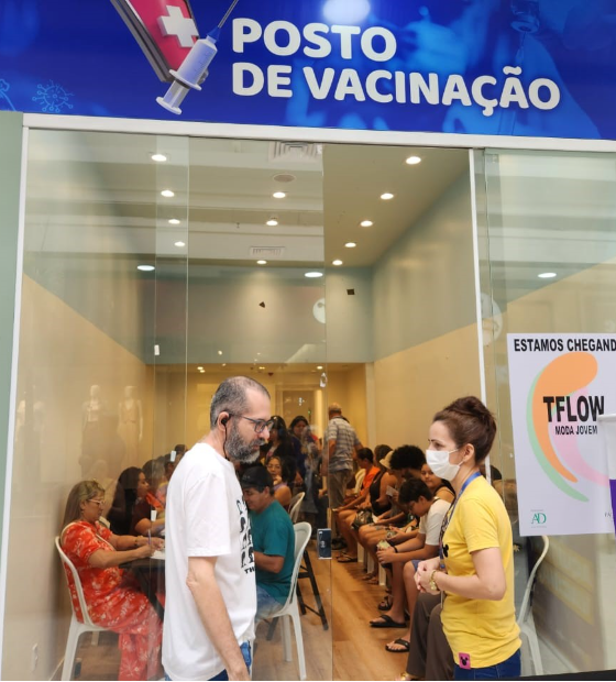 Vacinação contra gripe e covid-19 vai estar disponível em quatro shoppings de Belém amanhã (24)