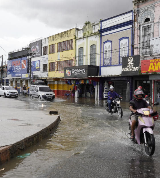 Belém inicia a semana em alerta amarelo para chuvas intensas