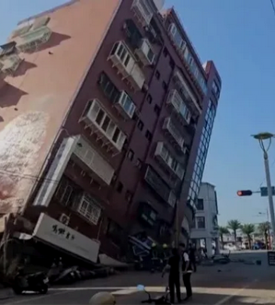 Terremoto mais forte em 25 anos em Taiwan deixa nove mortos e mais de 800 feridos