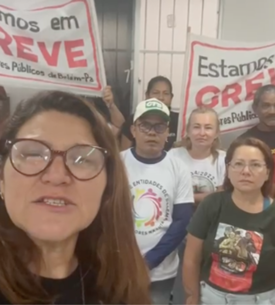 Servidores de Belém em greve passam a noite no prédio da Semad 