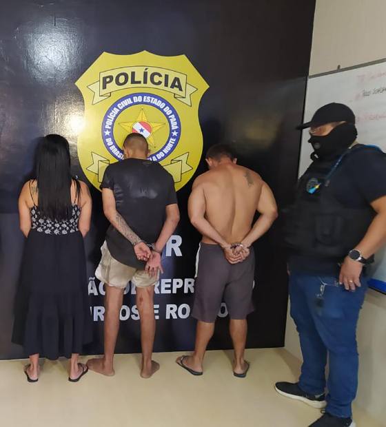 Em Belém, trio é preso em flagrante por roubo de armas de fogo contra empresa de segurança 