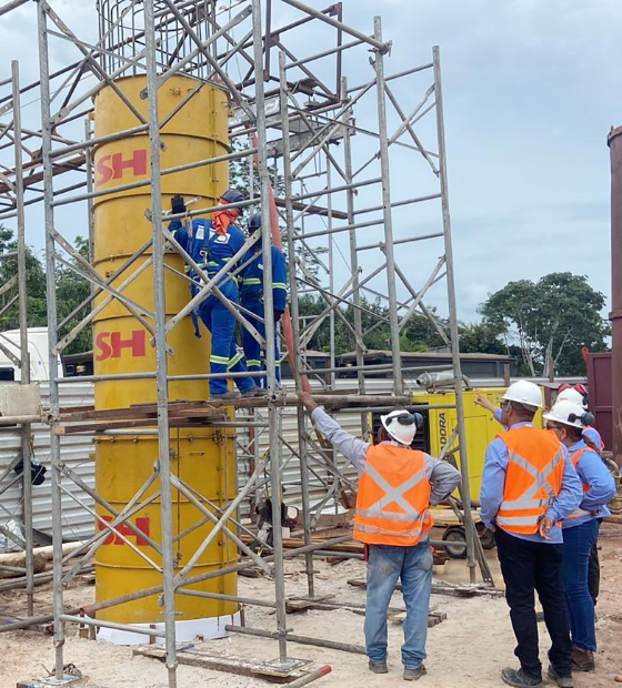 NGTM inicia construção de pilares de sustentação do viaduto da Alça Viária com a BR-316