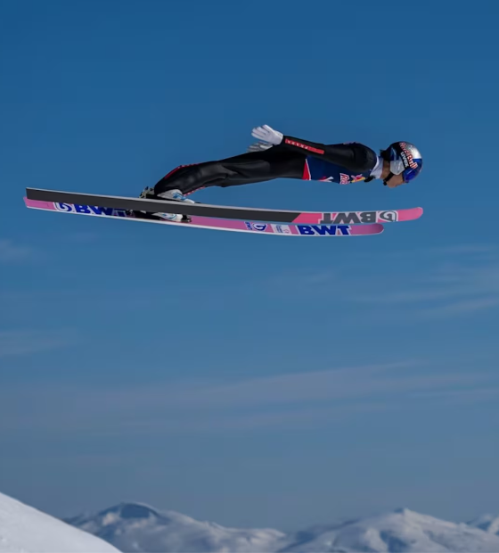 Japonês supera recorde mundial do salto de esqui, mas federação nega; veja o vídeo