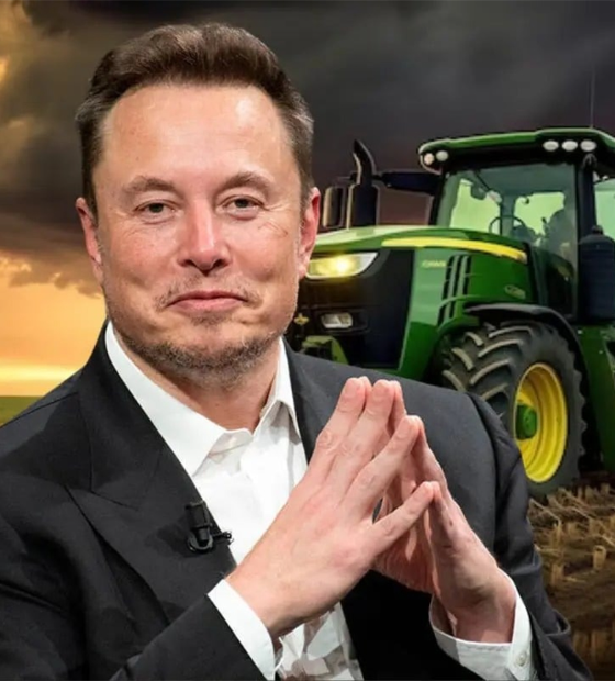 Elon Musk se une com gigante dos tratores John Deere para mudar agronegócio do Brasil, diz site