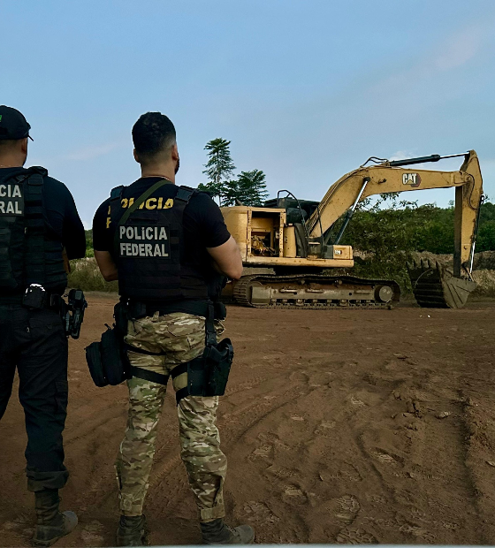 PF interrompe atividade de mineradora clandestina