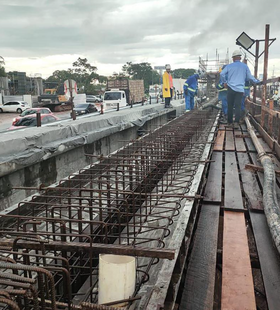 NGTM avança com a construção do viaduto da Alça Viária