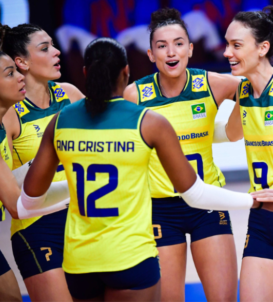 Seleção feminina supera Itália e soma 7ª vitória seguida na Liga das Nações de Vôlei