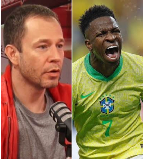 'Quer colocar o Brasil contra mim', rebate Vini Jr. após crítica de Tiago Leifert