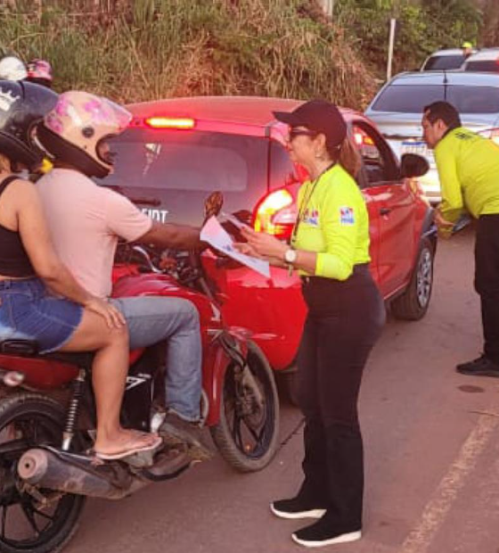 Ações educativas do Detran alertam sobre risco de acidentes em Mosqueiro e Santarém 