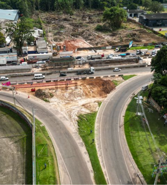 Viaduto da BR-316 com a Alça Viária está com 45% das obras concluídas