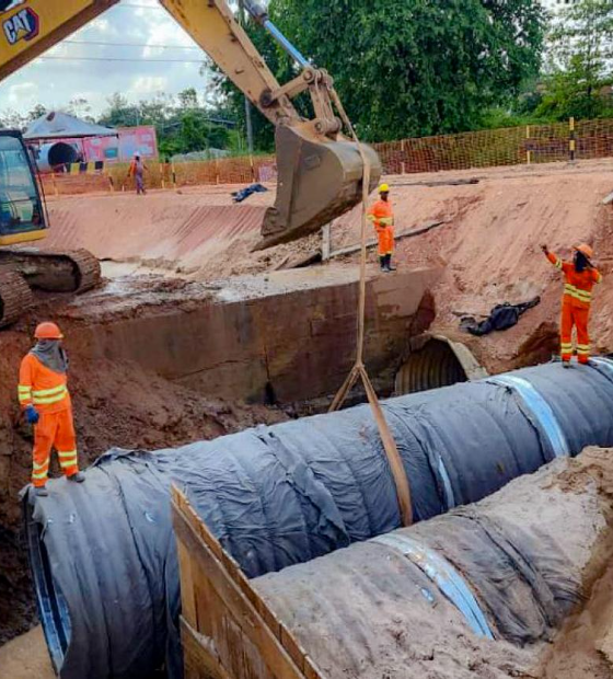 NGTM conclui segunda etapa da drenagem do canal Toras na BR-316 em Ananindeua