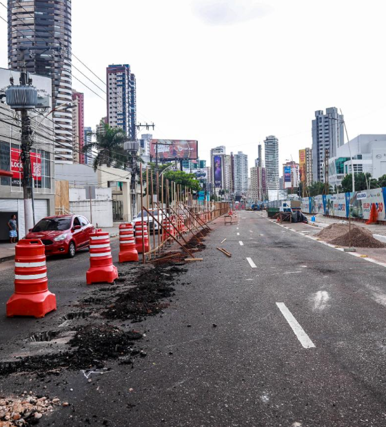 Doca de Souza Franco tem mudanças no trânsito para o avanço das obras