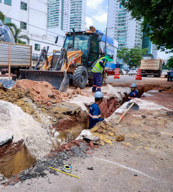 Trânsito na avenida Visconde de Souza Franco é alterado neste sábado (23) para obra de saneamento