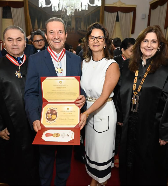 Ex-presidente da Alepa, Márcio Miranda é condecorado em evento do TCE-PA