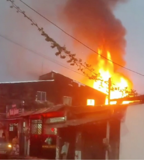 Incêndio destrói 3 casas no bairro do Telégrafo, em Belém