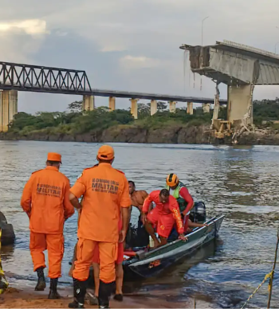 Queda de ponte: 76 toneladas de ácido sulfúrico caíram no Rio Tocantins, diz ANA