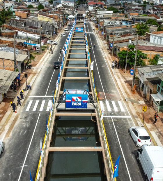 Governo do Pará entrega o Canal da Timbó, primeira obra de saneamento para a COP 30