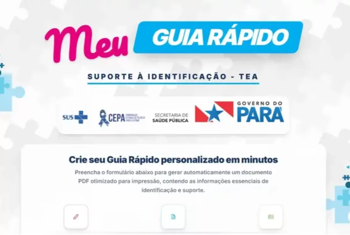 Governo lança guia rápido para auxiliar documentação de crianças com autismo