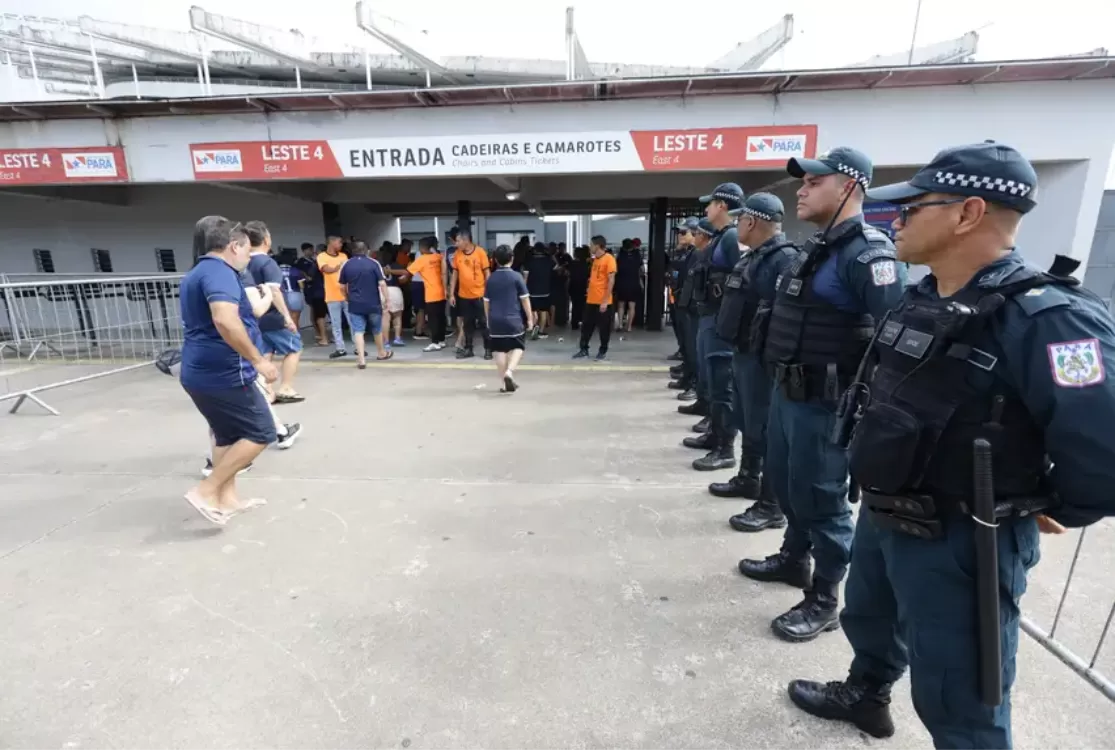 Remo x Palmeiras, no Mangueirão, contará com efetivo de 1.300 agentes de segurança
