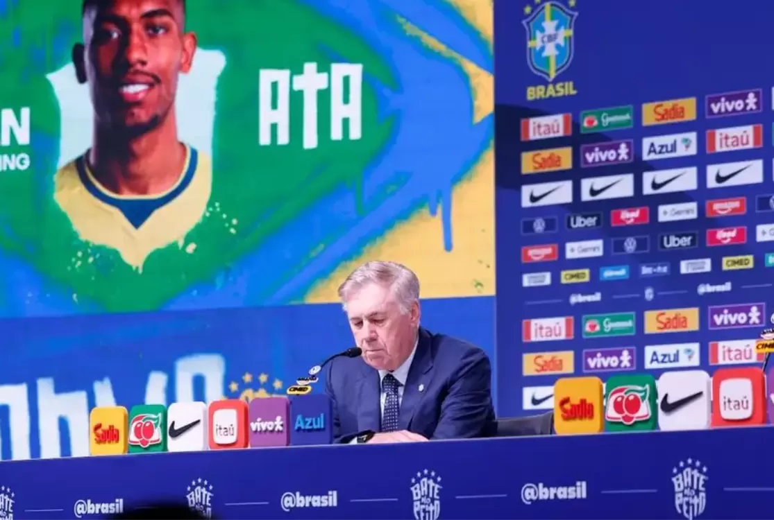 Carlo Ancelotti anuncia os 26 convocados para amistosos da seleção brasileira