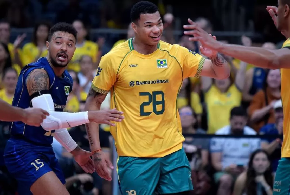 Brasil vence Argentina e assegura classificação para as Olimpíadas no vôlei masculino